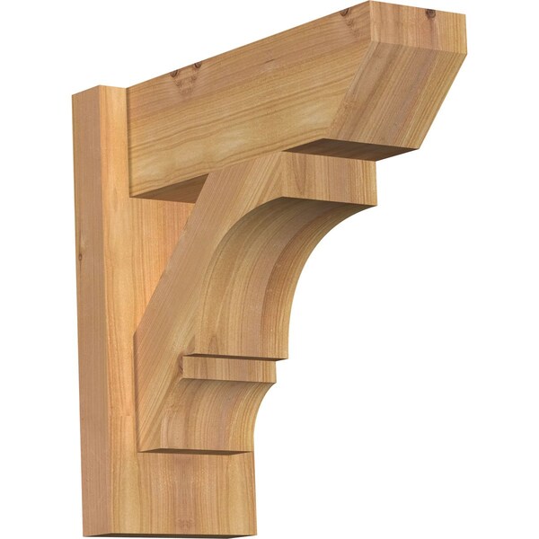 Ekena Millwork Balboa Slat Smooth Outlooker, Western Red Cedar, 5 1/2"W x 14"D x 14"H OUT06X14X14BOA06SWR - main